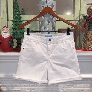 Draper James RSVP White Stretch High Waist Women’s Denim Shorts Size 8